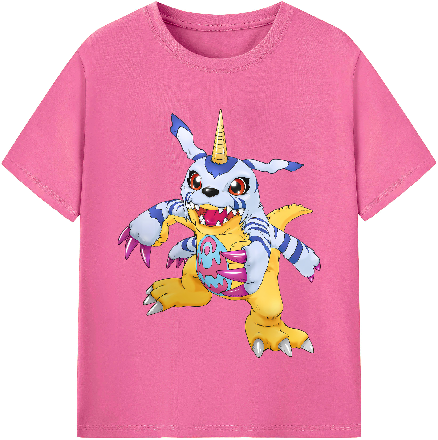 （画像用） Digimon デジタルモンスター/デジモン レディースカジュアルプリントTシャツ（綿100％）